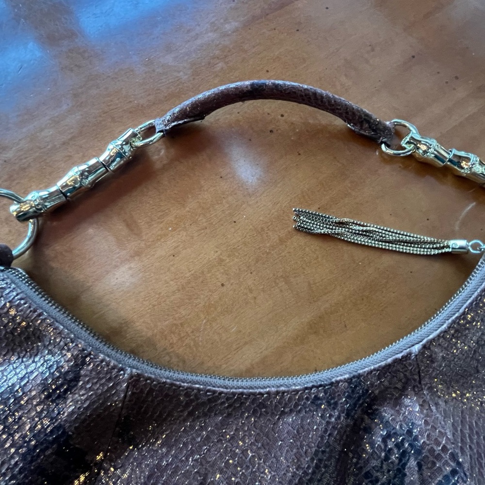 Banana Republic Metallic Python Embossed Leather … - image 4